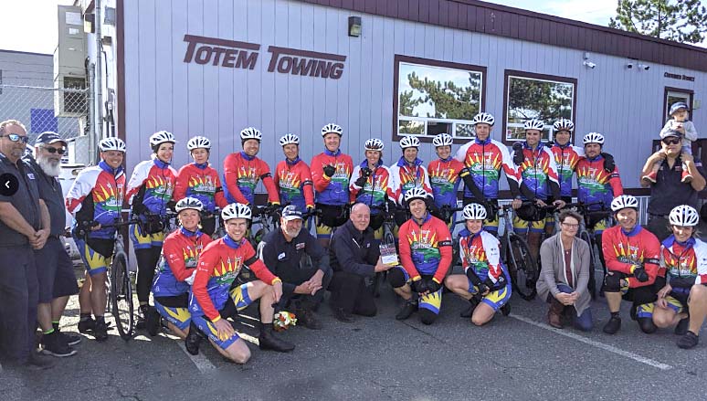 Totem Towing biking team